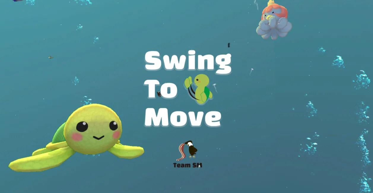 SwingToMove VR 게임 화면